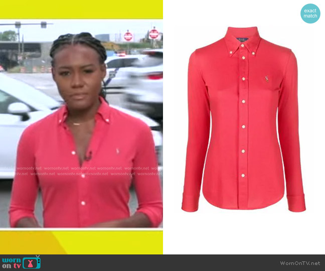 Polo Ralph Lauren Button-Down Collar Shirt worn by Janai Norman on Good Morning America