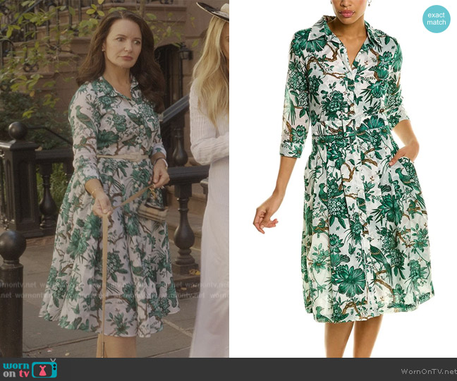 Samantha Sung Audrey 3 Shirtdress worn by Charlotte York (Kristin Davis) on And Just Like That