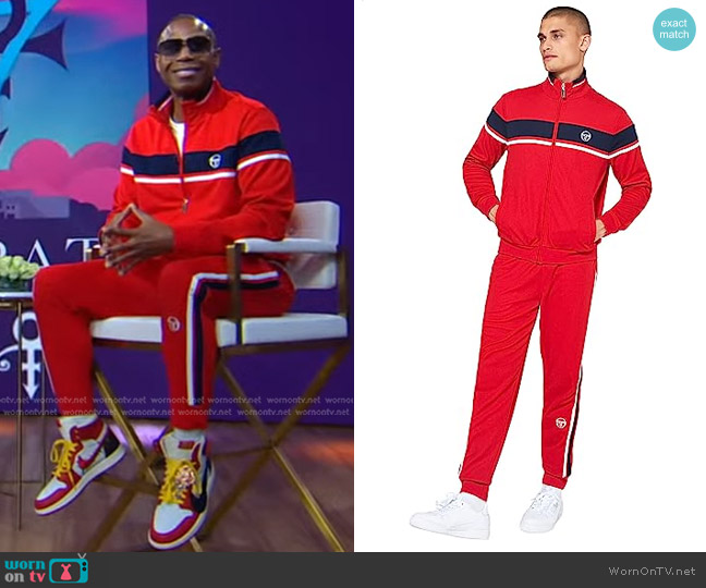 Sergio Tacchini Damarindo Track Jacket worn by Doug E. Fresh on Good Morning America