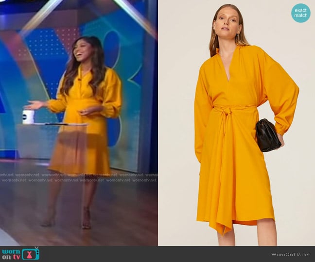 Tome Collective Tie Front Shirt worn by Morgan Norwood on Good Morning America