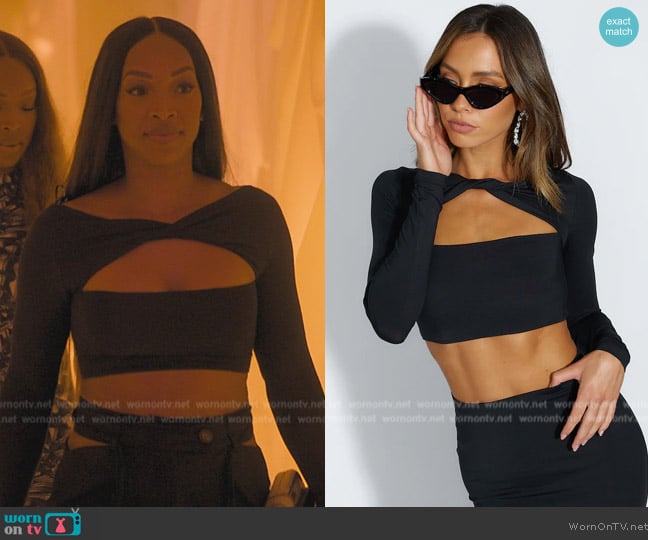 Hello Molly Trendiest Gal Crop Top worn by (Malika) on The Kardashians