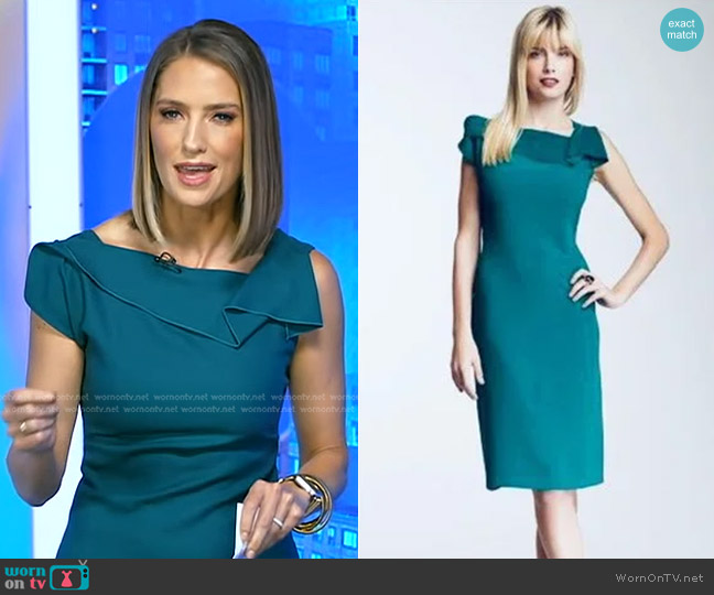 Tahari Lizette Dress worn by Kayna Whitworth on Good Morning America