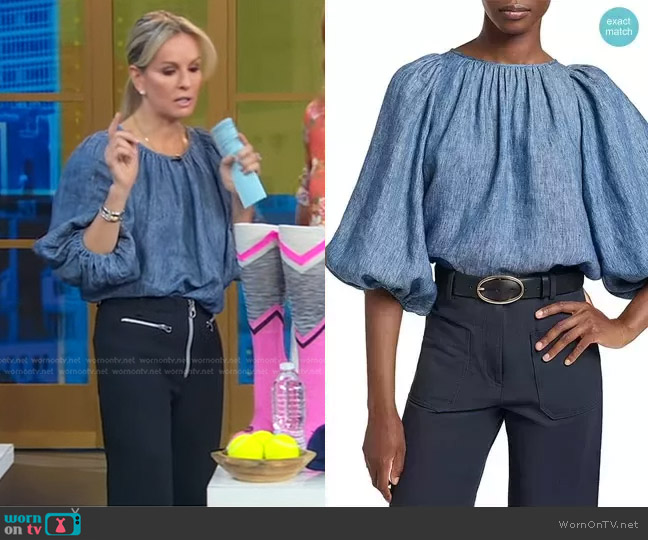 Vanessa Bruno Vanea Top worn by Dr. Jennifer Ashton on Good Morning America