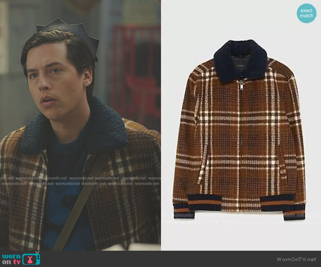 Zara Plaid Jacket worn by Jughead Jones (Cole Sprouse) on Riverdale