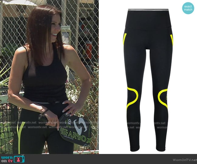 Adidas by Stella McCartney True Strength Training Leggings worn by Heather Dubrow on The Real Housewives of Orange County