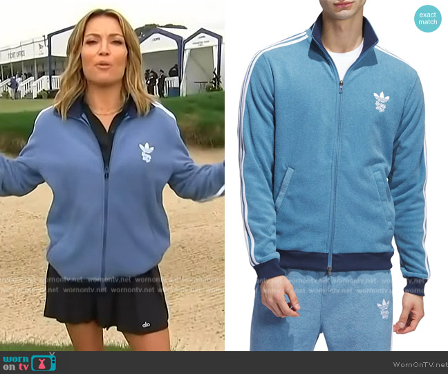 Adidas Boys Full-Zip Track Jacket worn by Kit Hoover on Access Hollywood