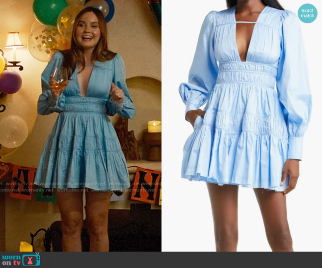 Aje Falling Water Dress worn by Tory Thompson (Liana Liberato) on Based on a True Story