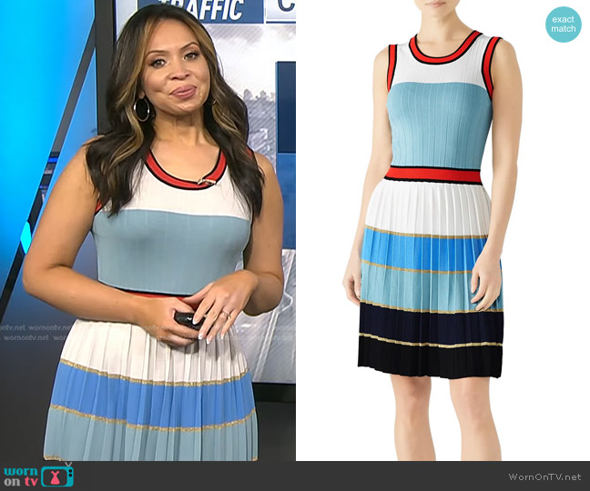 Alexia Admor Striped Knit Dress worn by Adelle Caballero on Today