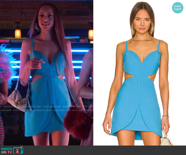 Alexis Tokyo Dress in Electric worn by Whitney Green (Amber Stevens West) on Run the World