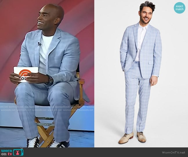 Alfani Slim-Fit Stretch Solid Suit Jacket worn by Chris Witherspoon on Today