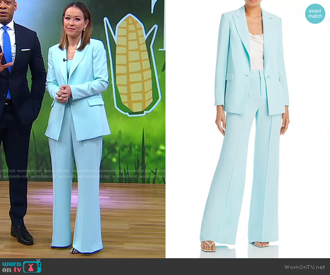 Alice + Olivia Justine Blazer worn by Eva Pilgrim on Good Morning America