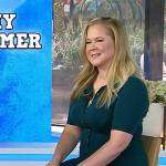 Amy Schumer’s green buttoned midi dress on Today