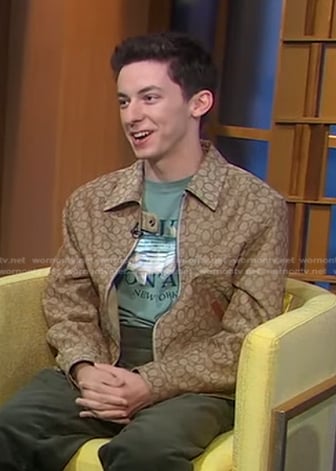 Andrew Barth Feldman’s beige jacket on Good Morning America