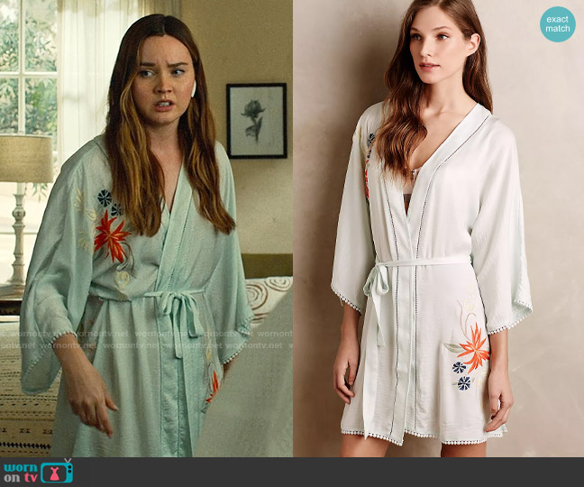 Eloise Green Tea Robe worn by Tory Thompson (Liana Liberato) on Based on a True Story