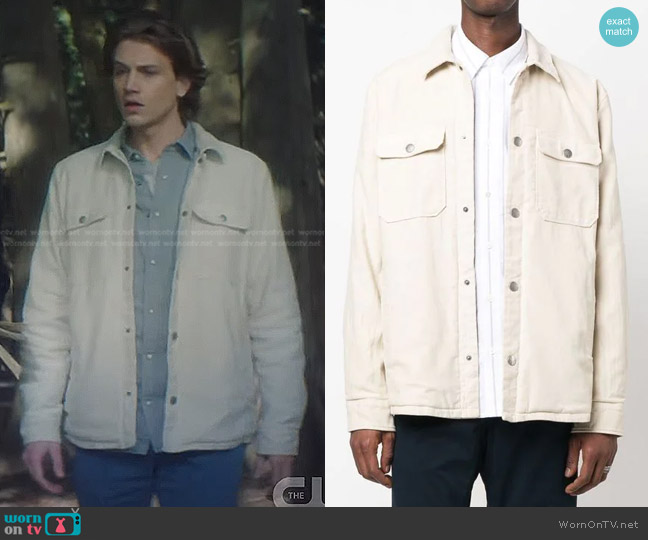 A.P.C. Long-Sleeve Shirt Jacket worn by Ace (Alex Saxon) on Nancy Drew