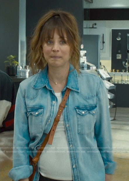 Ava’s denim shirt on Based on a True Story