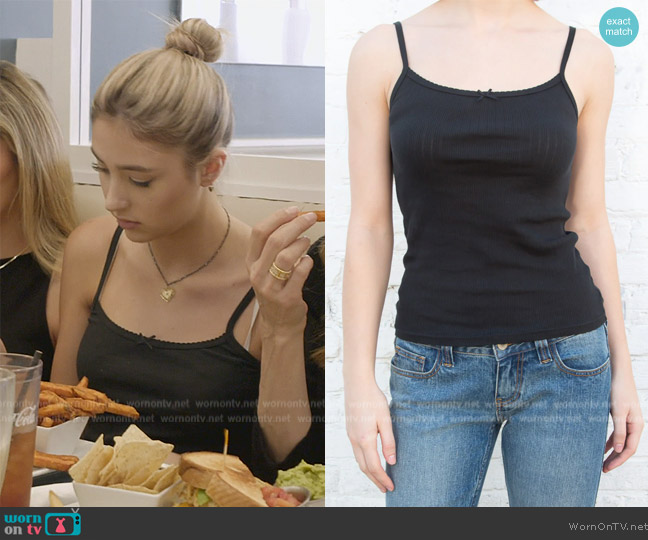 Brandy Melville Belle Bow Lace Tank worn by  on The Family Stallone