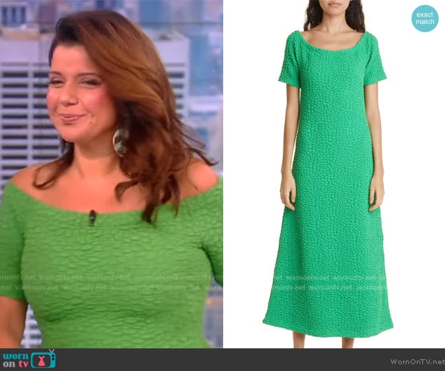 Baum und Pferdgarten Juju Textured Dress worn by Ana Navarro on The View