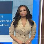 Adelle’s beige double breasted jumpsuit on Today