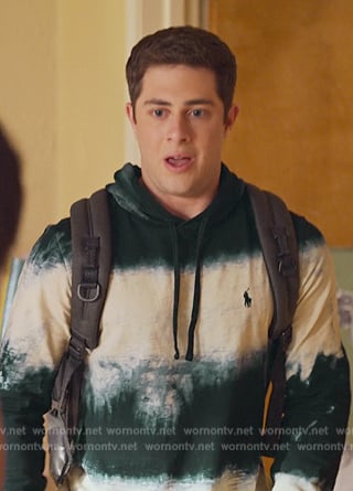 Ben’s tie dye hoodie on Never Have I Ever