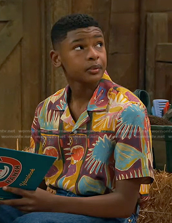Bill’s multicolor printed shirt on Bunkd