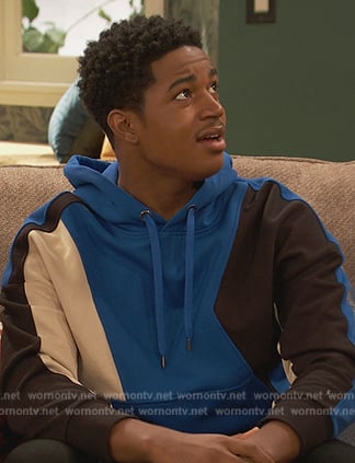 Booker’s colorblock hoodie on Ravens Home