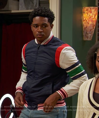 Booker’s colorblock jacket on Ravens Home