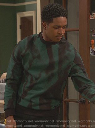 Booker’s tie dye sweatshirt on Ravens Home