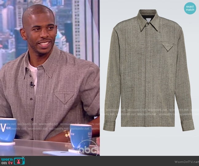 Bottega Veneta Melange shirt worn by Chris Paul on The View