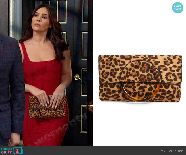 BP Ring Handle Classic Clutch worn by Gabi Hernandez (Camila Banus) on Days of our Lives