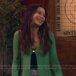 Carly’s green cardigan on iCarly