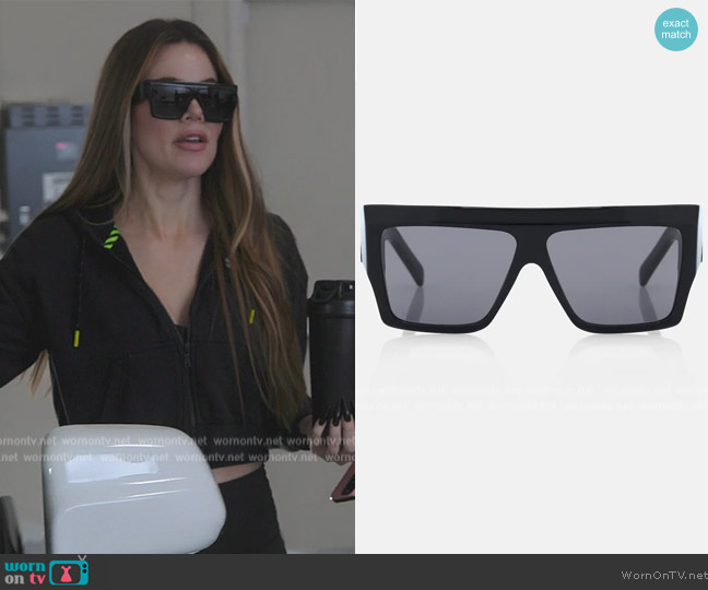 Celine Oversized square sunglasses worn by Khloe Kardashian (Khloe Kardashian) on The Kardashians