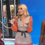 Chassie’s sequin stripe colorblock dress on Today