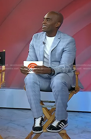 Chris Witherspoon’s blue plaid suit on Today