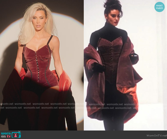 Dolce and Gabbana 1991 Fall Winter Collection worn by Kim Kardashian (Kim Kardashian) on The Kardashians