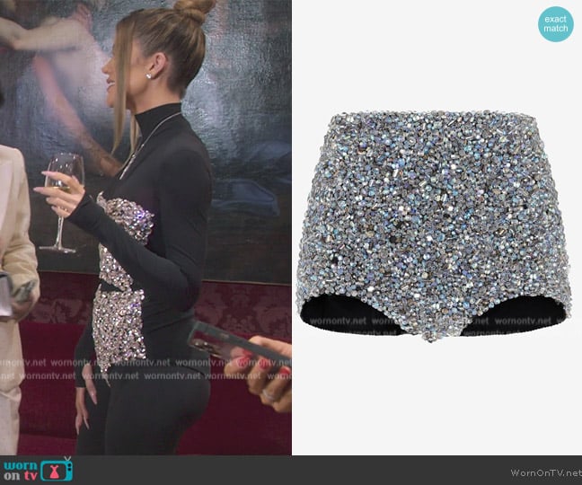 Dolce and Gabbana Sequin Shorts worn by Khloe Kardashian (Khloe Kardashian) on The Kardashians
