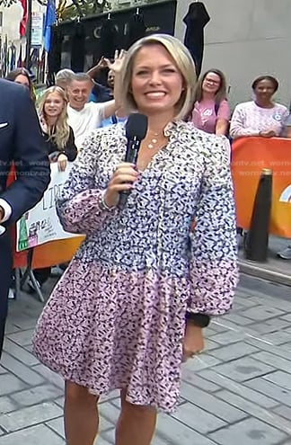 Dylan’s floral colorblock dress on Today
