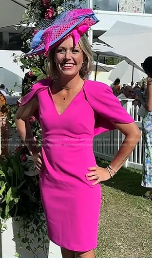 Dylan’s pink cape-sleeve dress on Today