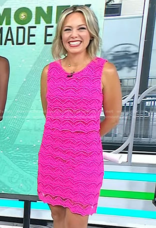 Dylan’s pink scalloped lace dress on Today