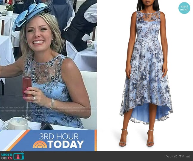 Eliza J Illusion Neck High/Low Dress worn by Dylan Dreyer on Today
