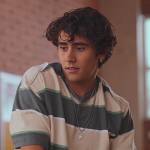 Ethan’s striped shirt on Never Have I Ever