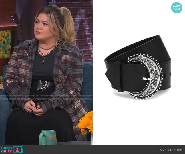 Etro Leather Belt worn by Kelly Clarkson on The Kelly Clarkson Show