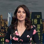 Maria’s black floral wrap dress on Today