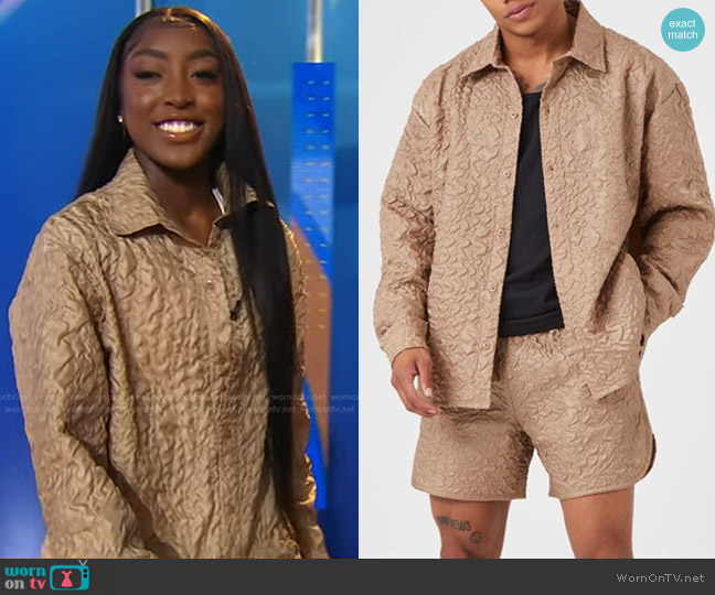 Forever 21 Crinkled Crepe Jacket