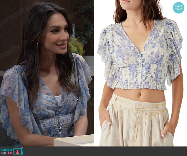 Free People Sugar Top worn by Molly Lansing-Davis (Holiday Mia Kriegel) on General Hospital