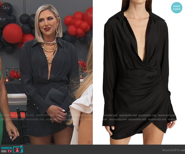 Gauge81 Naha Silk Shirtdress worn by Gina Kirschenheiter on The Real Housewives of Orange County