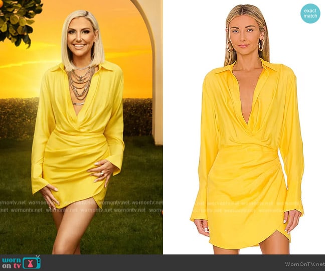 Gauge81 Naha Short Dress worn by Gina Kirschenheiter on The Real Housewives of Orange County