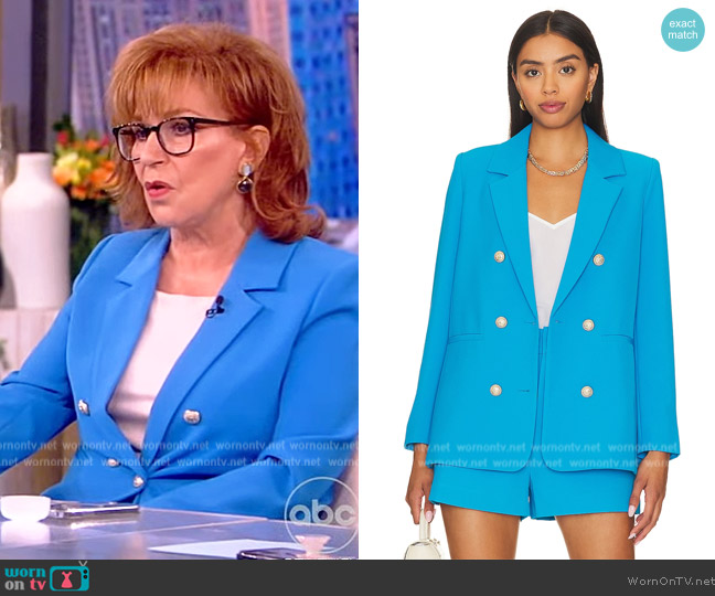 Generation Love Leighton Crepe Blazer worn by Joy Behar on The View