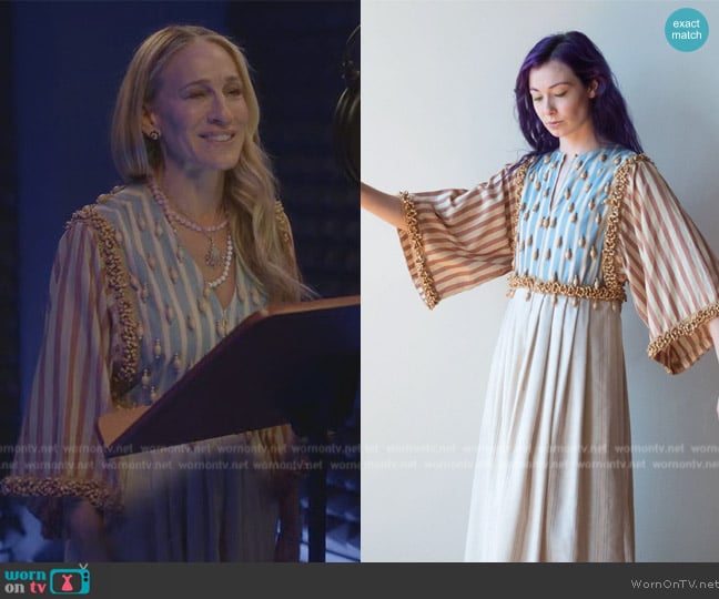 Giorgio Di Sant'Angelo Beaded Dress worn by Carrie Bradshaw (Sarah Jessica Parker) on And Just Like That