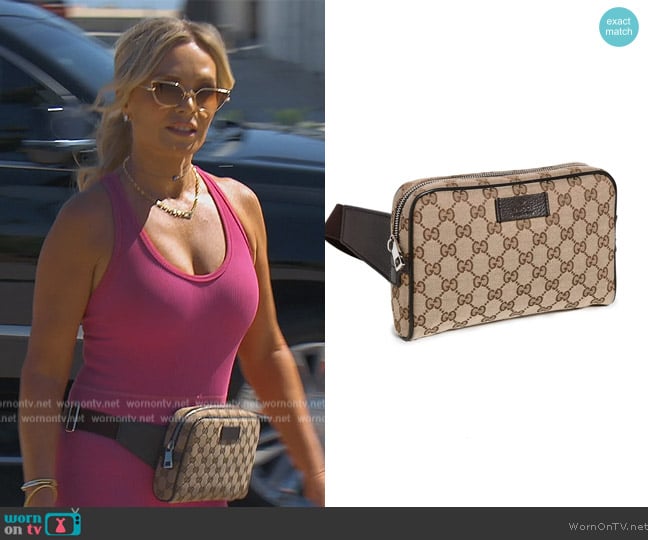 Gucci GG Canvas Waist Bag worn by Tamra Judge on The Real Housewives of Orange County